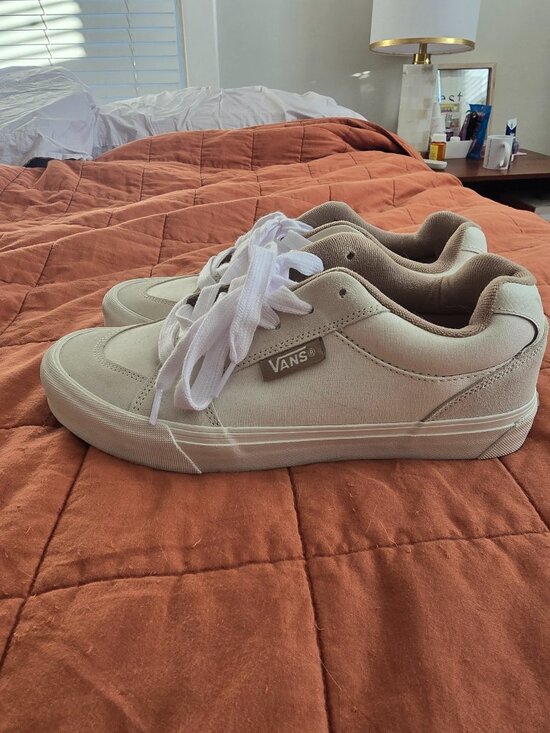 Vans Low Top Skate Shoes in White - Picture 2 of 5